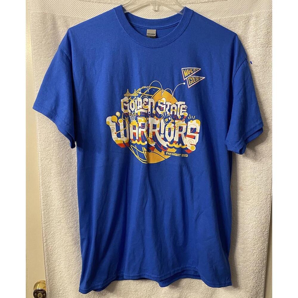 Men Women Gilden Gs Warriors T-Shirt Blue Yellow